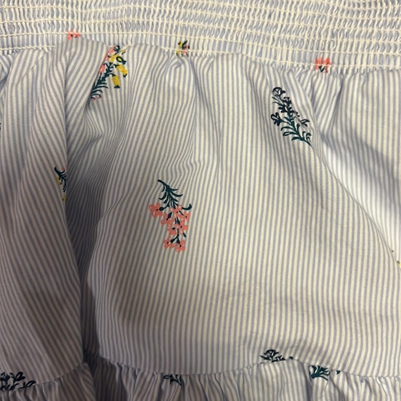 Gently used Janie and Jack 12-18m sear sucker sun dress w/ bloomers - Picture 2 of 5